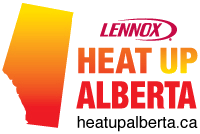 Lennox Logo with Alberta Map in warm colours